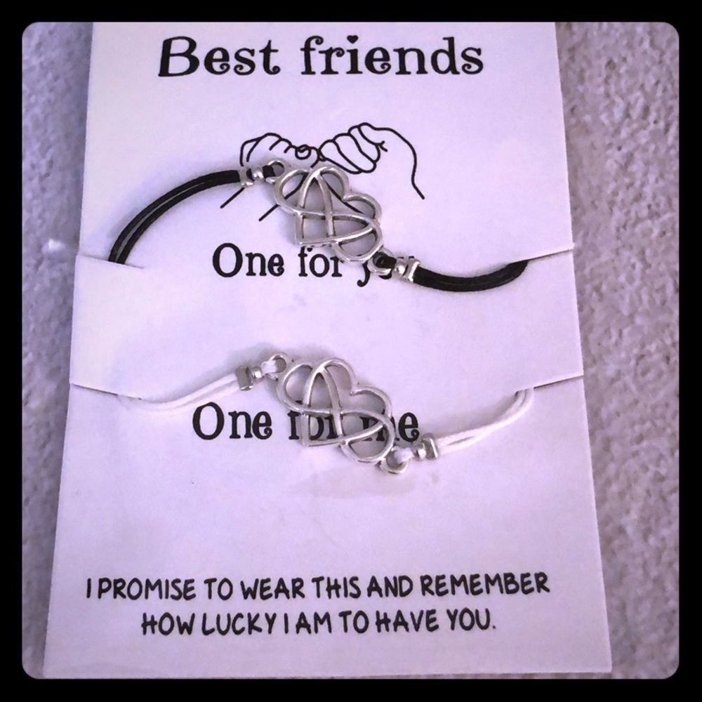 Best Friends Heart Infinity Bracelets